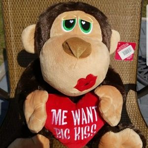 Valentines Day Stuffed Monkey